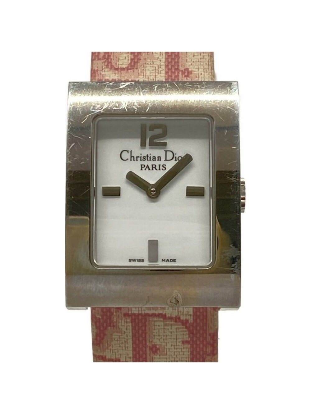 Dior Watch Malice Square White